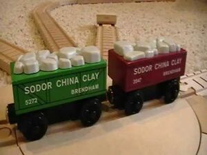 Sodor China Clay Trucks in a ThomasWoodenRailway Discussion