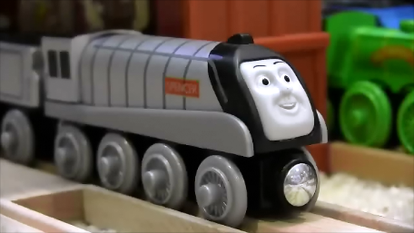 wooden spencer train