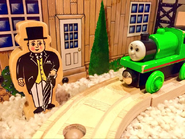 Percy and Sir Topham Hatt.