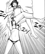 Kaya lifts Rin.