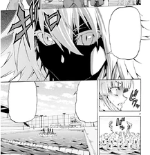 Mio intimidates Kazane.