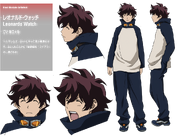 Leonard anime design