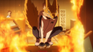 Kon transforms into her kitsune form (anime)