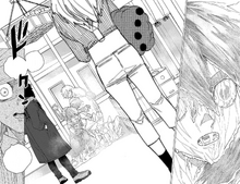 Akira sees his friends in a frozen state