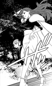 Inari and Nobimaru arrive at the ice castle's location