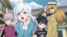 Kabane, Shiki, Akira, and Inugami arrive at Kinshigo (anime)