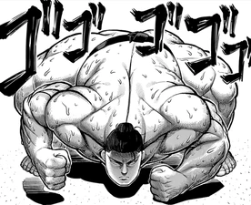 Kiozan in the stance