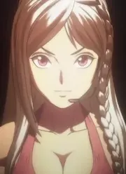 Close up of Sayaka's face