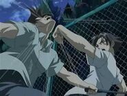 Kenichi using Crane's Neck Blow after learning it after one day.