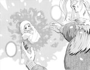 An infant Miu found by the Elder in the snow.