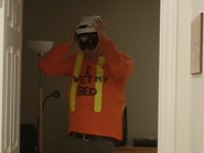 Blindfolded Spenny.