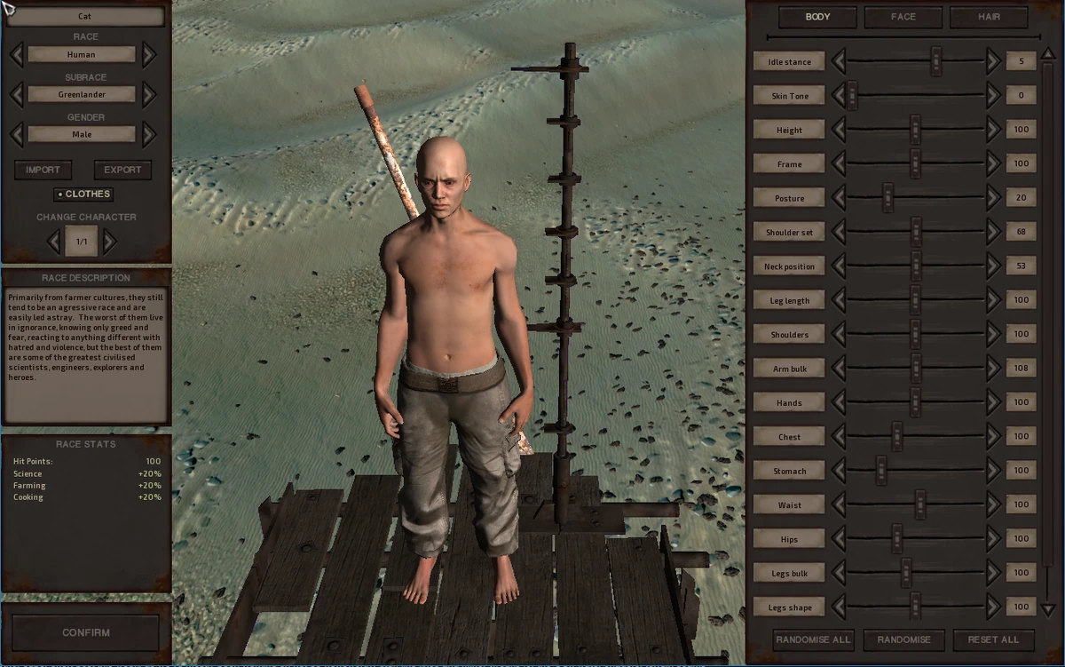Character Customization | Kenshi Wiki | Fandom