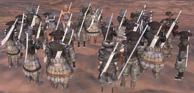 Squad with all available Meitou weapons equipped