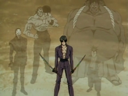 Aoshi remembering his old fallen comrades