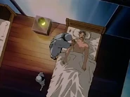 Doctor Gensai taking care of Hans' injury