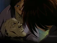 Nishida Hyō-e collpasing after talking to Kenshin