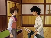 Yutarō and Yahiko meet again in the Kamiya Dōjō