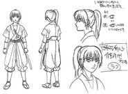14-year-old Kenshin's design in Trust & Betrayal OVA.