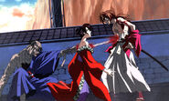 Yumi getting stabbed by Shishio