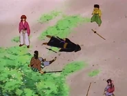 Anzai Jurobei defeated by Kenshin with a single hit