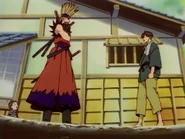 Chō asking Seikū about Shakkū's last sword