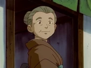 Mrs. Shigure, the person in charge of the pigeons