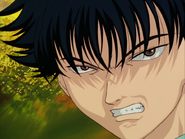 Young Enishi furious at Kenshin