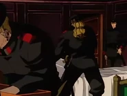 The Black Kinghts searching Hans' home for the map