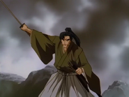 Hyō-e saves his family from a group of anti-Christian murderers