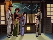 Hans and Yutarō parting to their house after dinner