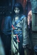 Hiroko Yashiki as Kamatari in the live action movies