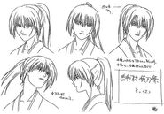 Kenshin's facial design in Trust & Betrayal.