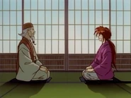 Kenshin and Okina talking in private