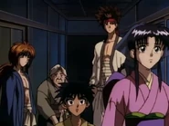 A black and white photo of the Kenshingumi