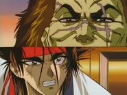 Shikijō and Sanosuke clash in the fight