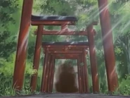 The entrace to Shishio's hideout in the morning
