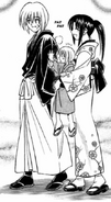 Kaoru holding her son Kenji