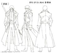 Concept art of Aoshi in Shin Kyōto Hen