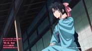 Kaoru in a light blue kimono
