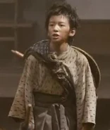 Taketo Tanaka as Yahiko in the first live-action movie