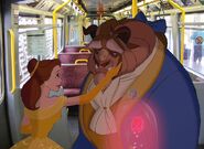 Belle and Beast gets worry at Tyne and Wear Metro Train