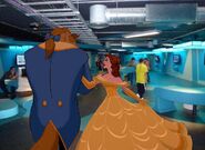 Belle and Beast having fun in the Butlins Hotel