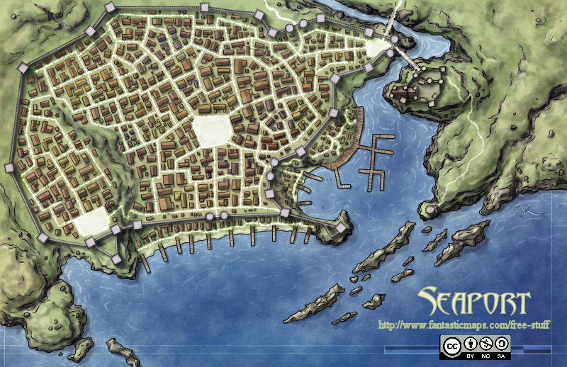 Port Town Map D D Seaport | Keren D&D World Wiki | Fandom