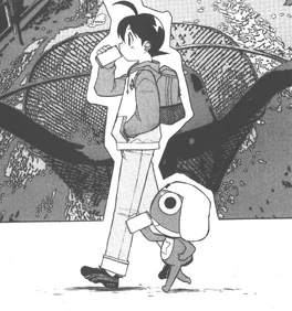Fuyuki and Keroro together in the manga