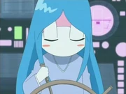 The  lookalike helswoman character, as she appeared in Captain Gerlock