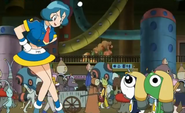 Poyan, Keroro and Tamama in Episode 153