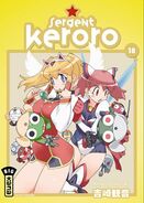 Nazca, Natsumi and many more people in a Keroro book.