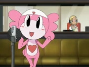 Sumomo's performing the opening theme in her cameo appearance