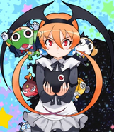 Alisa as she appeared in Keroro (Flash Series) at the endcard of episode 12.