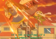 Keroro being persecuted by Poyon in Episode 145.